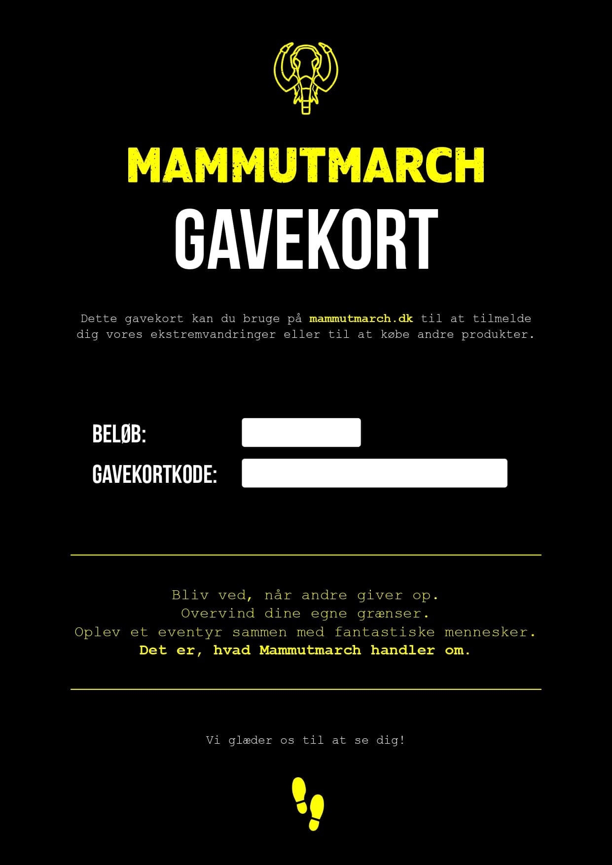 Mammutmarch gavekort